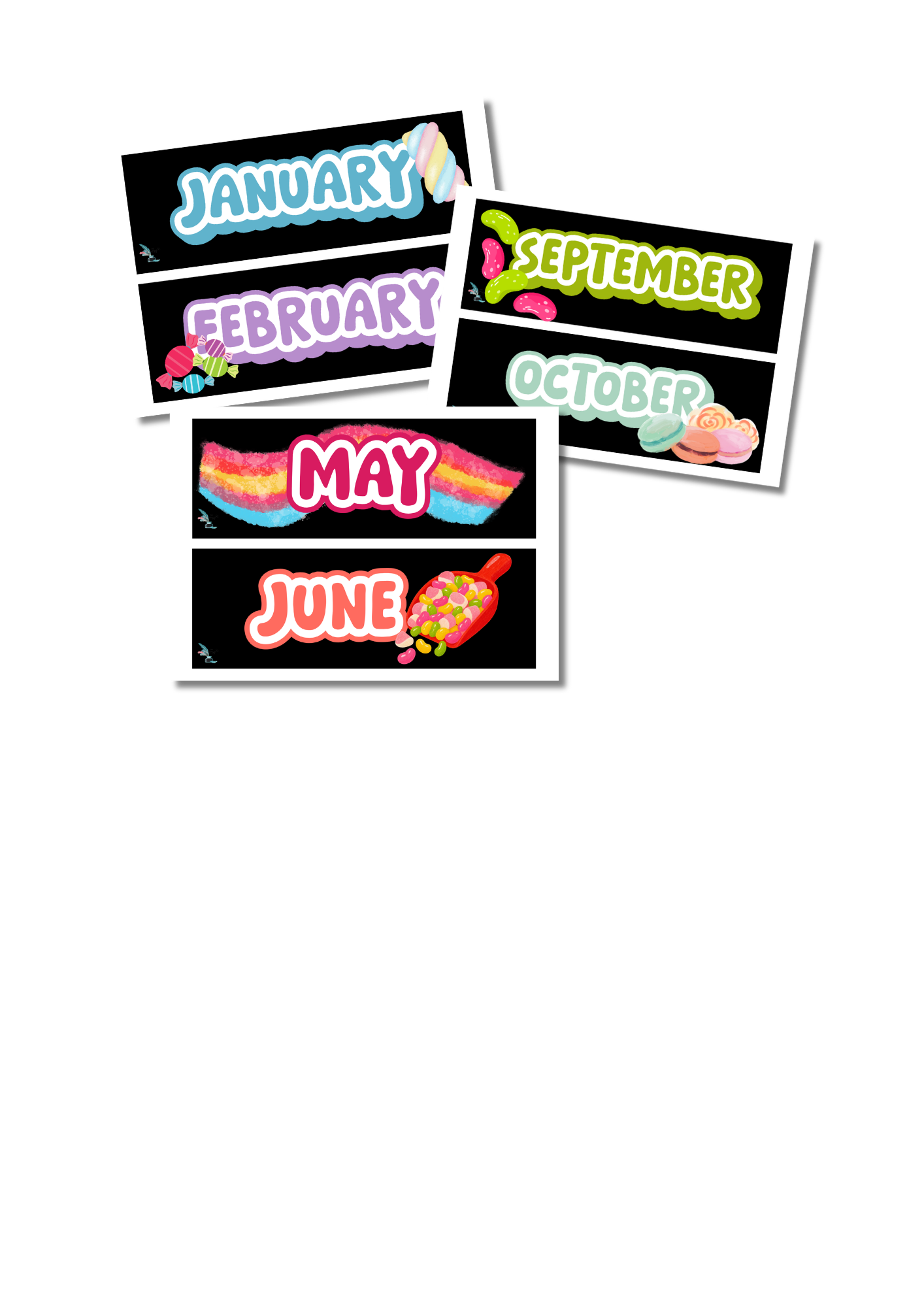 Months of the Year Labels