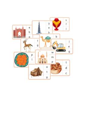 UAE Themed Phonic/Initial Sounds Clip Cards
